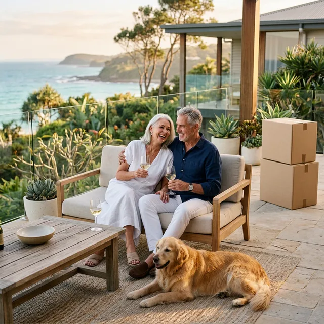 Retired couple enjoying their move to Australia